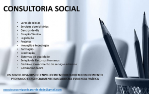 Novo Serviço na Defesa de Intervenções Sustentáveis, Ajustadas e Adequadas