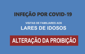 COVID 19 – VISITAS DE FAMILIARES AOS LARES DE IDOSOS